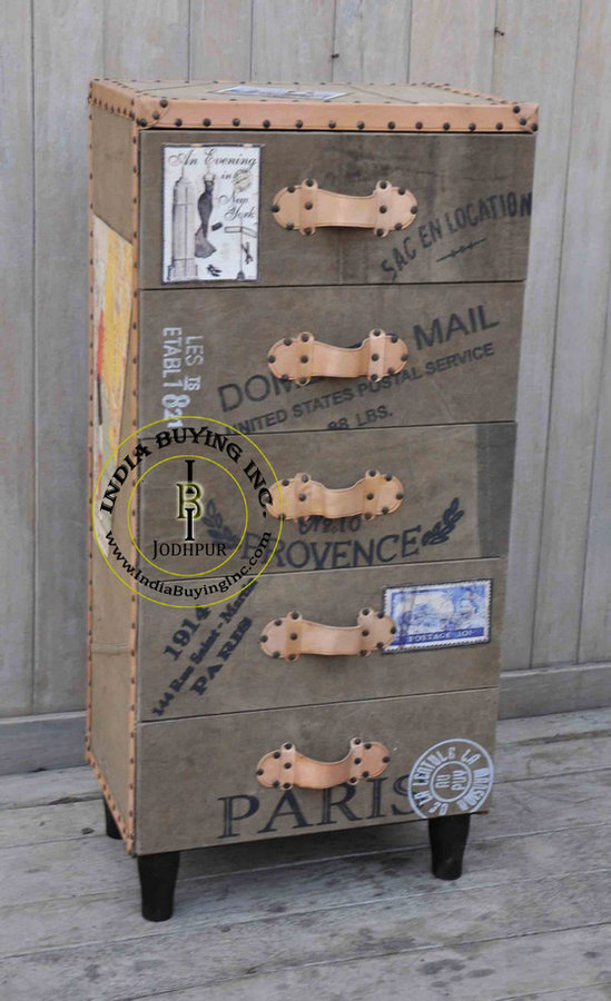 Industrial retro vintage french furniture