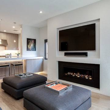 Contemporary Kitchen and Great Room in Denver Colorado