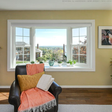 New Bay Window in Stylish Living Room - Renewal by Andersen NJ / NYC