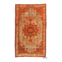 Hand Carved Over-Dyed Rug - Area Rugs