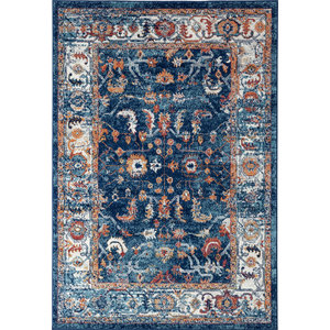 92-Inch by 129-Inch by 0.36-Inch Joy Carpets Kaleidoscope Ribbons and Bows Whimsical Area Rugs Gold 