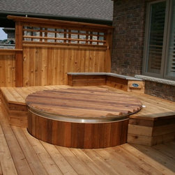 Cedar Hot Tubs in Decks - Hot Tubs