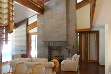 Family room - craftsman family room idea in Charleston
