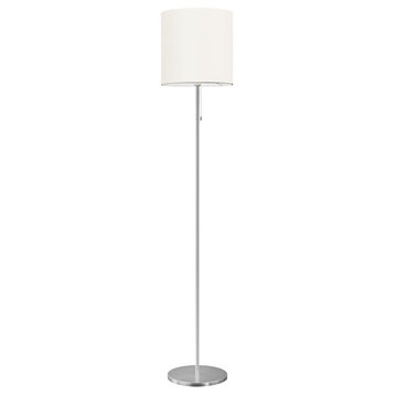 One Light Aluminum Floor Lamp