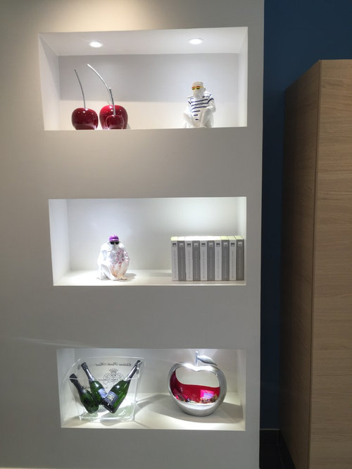 Niches placo Cuisine avec deco placo
