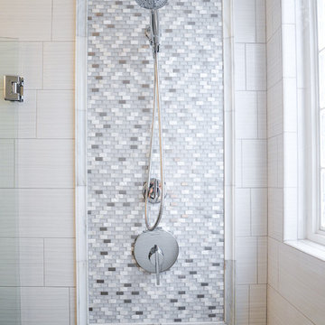 White and Black Bathroom