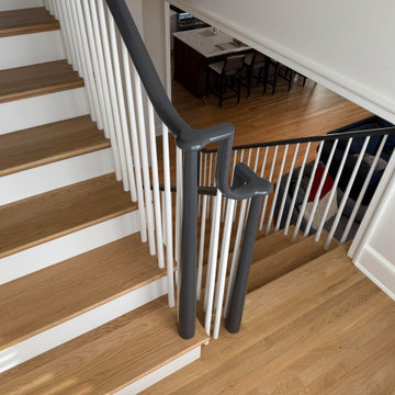 Project #142 | Transitional Staircase with Over-the-Post Balustrade
