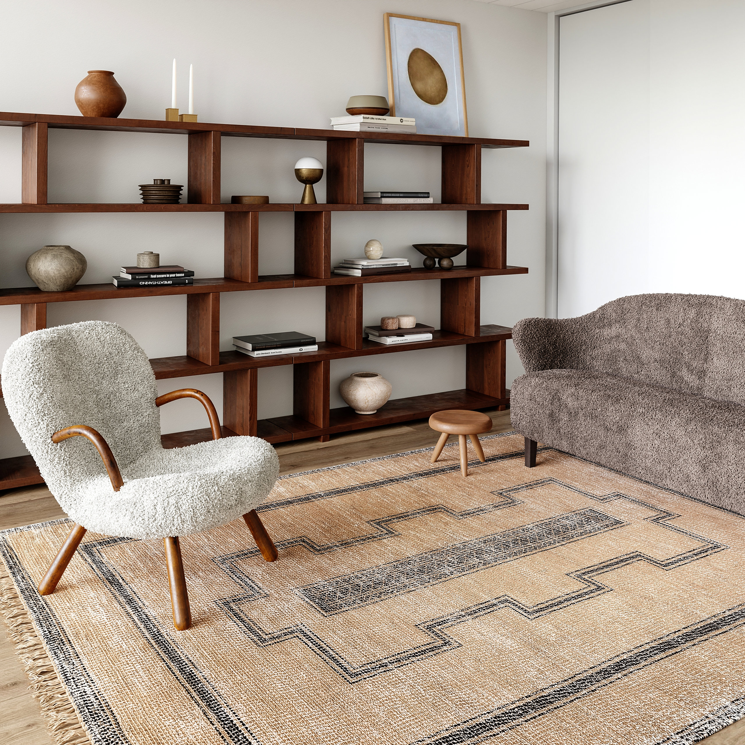Arvin Olano x RugsUSA Ginger Cotton-Blend Rug, 6'x9' - Contemporary ...