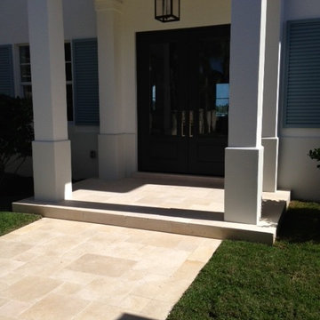 Galala Cream Limestone Paver and Pool Coping Project