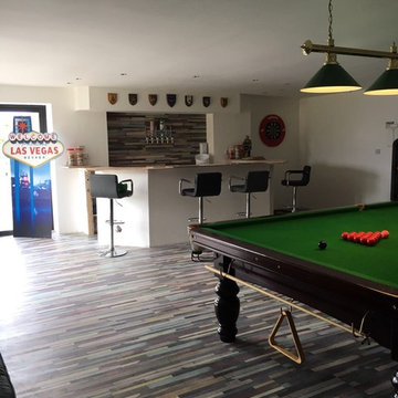 County Down Games Room | Colourful Laminate Flooring