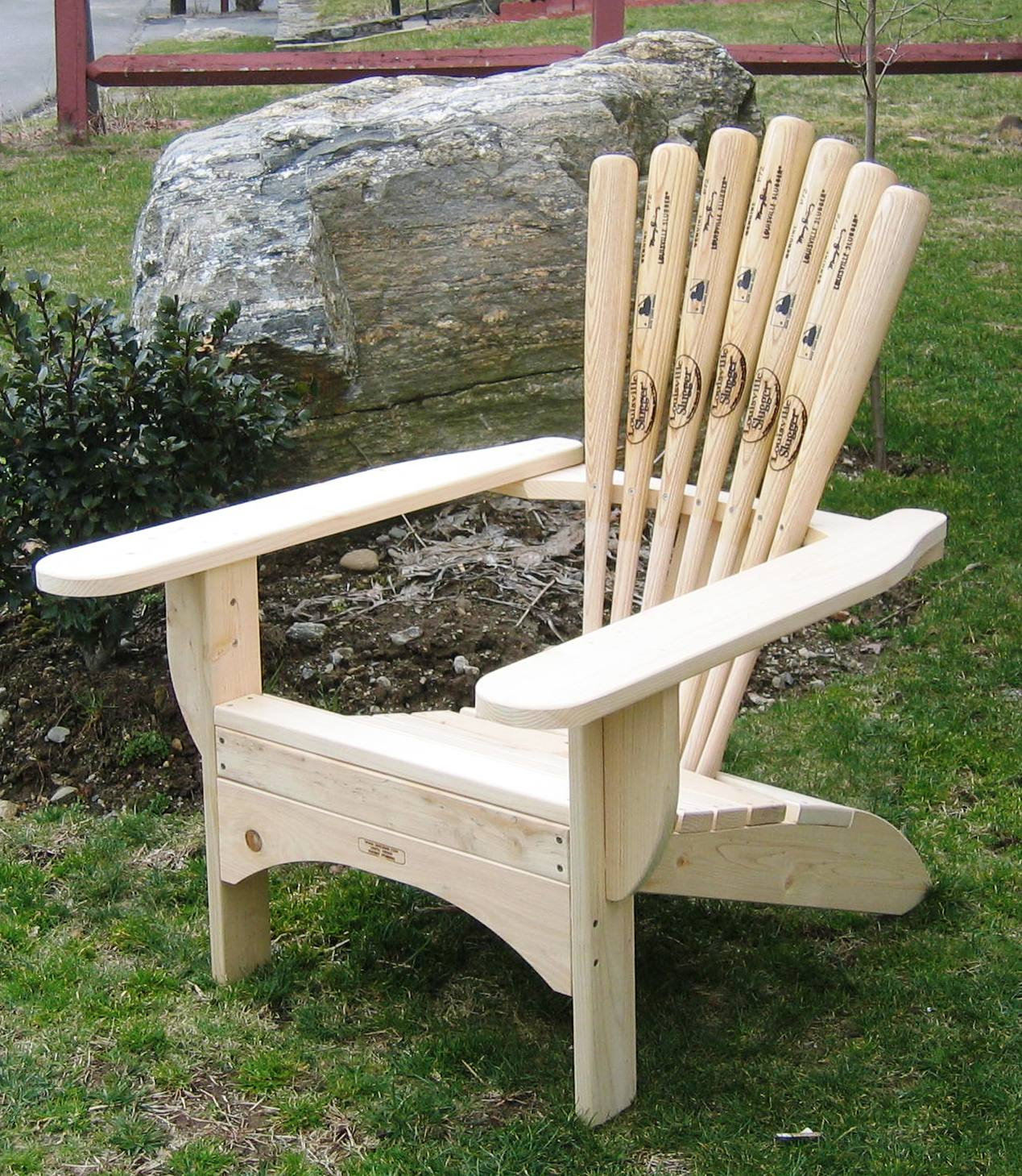 Base Ball Bat Skichair - Rustic - Adirondack Chairs - by Skichair1 | Houzz