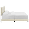 Modway Amira Full Modern Upholstered Polyester Fabric Bed in Beige