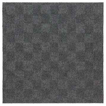Mohawk Home Tattersall Peel and Stick Carpet Tile, Pack of 15, Alloy Grey, 24"x24"
