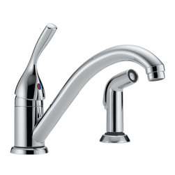 Delta Classic Single Handle Kitchen Faucet with Spray - Kitchen Faucets