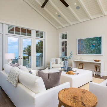 Beach Style Living Room