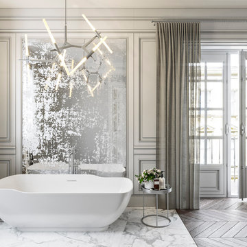 Parisian-Inspired Bathroom