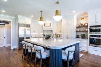 Example of a transitional kitchen design in Other