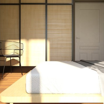 Chambre esprit japonisant