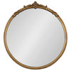 Marchon Framed Wall Mirror, Gold 30" Diameter