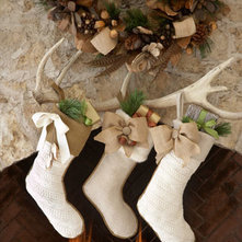 Contemporary Christmas Stockings And Holders by Horchow