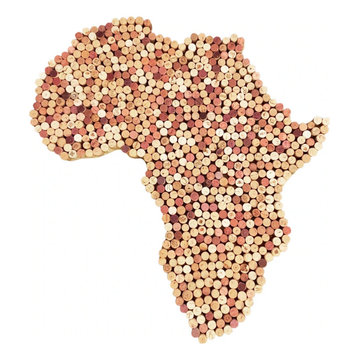 Africa Wine Cork Map