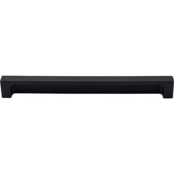 Top Knobs  -  Modern Metro Tab Pull 8" (c-c) - Flat Black