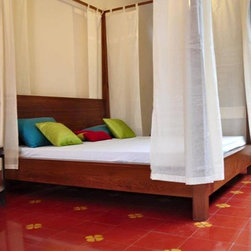 Krishna 4 Post Teakwood Bed - Canopy Beds