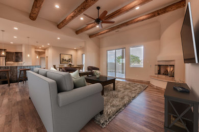 Inspiration for a contemporary living room remodel in Albuquerque