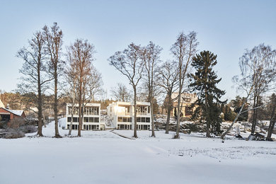 Foto på ett funkis hus
