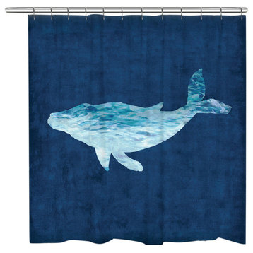 The Abyss Whale Shower Curtain