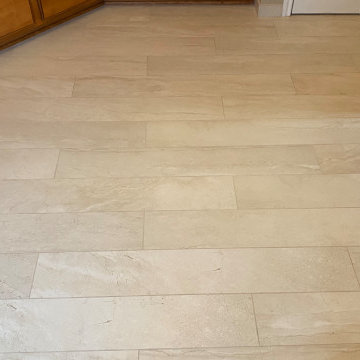 MASTER BATHROOM - Double Shower 12" x 48" Tile Linear drain