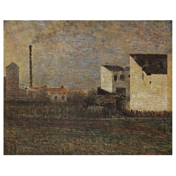 "Industrial Suburb" Digital Paper Print by Georges Seurat, 18"x15"