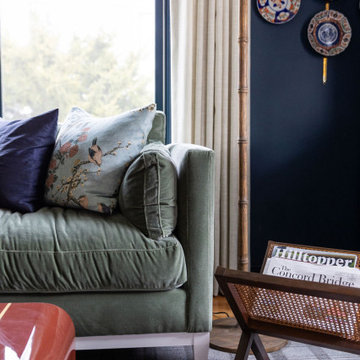 Entry Foyer, Living Room & Dining Room Design