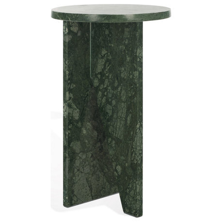 Safavieh Couture Devlin Marble Drink Table, Green