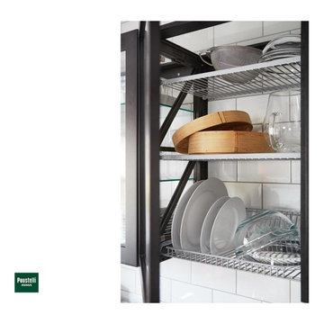 Over-sink Draining Shelving Unit.