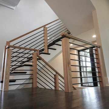 Project #69 | Contemporary Staircase with Horizontal Metal Rods