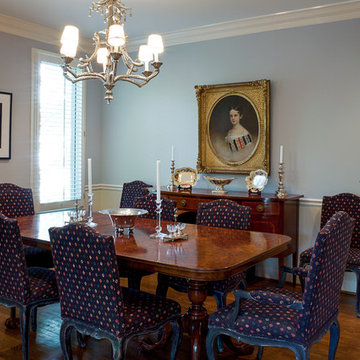 Dining Room in Cream and Soft Blue