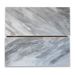 Stone Center Online - Bardiglio Gray Dark Grey Marble 6 x 12 Subway Tile Honed, 100 sq.ft. - Wall And Floor Tile
