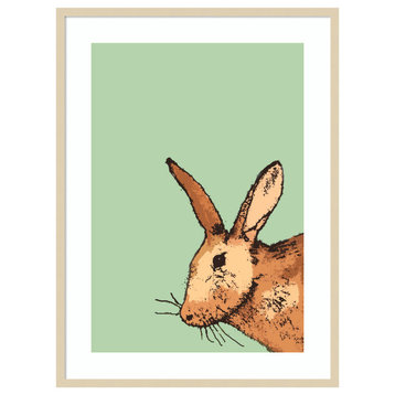 Rabbit by Sarah Thompsonengels Framed Wall Art 31 x 41