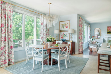 Transitional dining room photo in Cincinnati