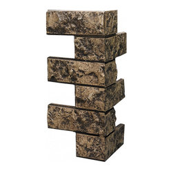 166-SMALL JERUSALEM BRICK CORNER 24"H X 12"W X 1 1/2"D - Wall Panels