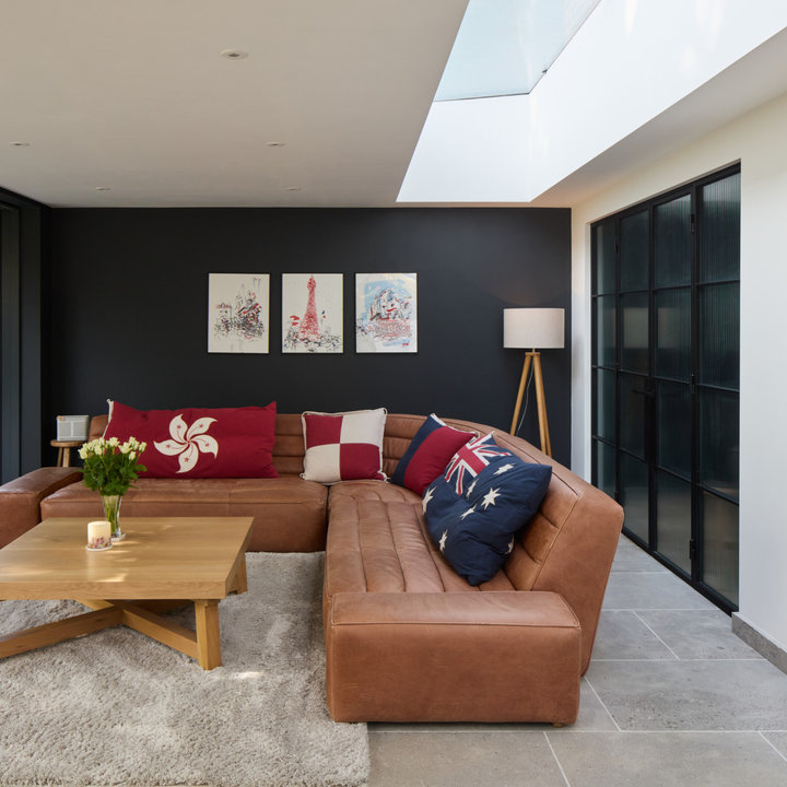 75 Beautiful Living Room Feature Wall Ideas and Designs - August 2025 | Houzz UK