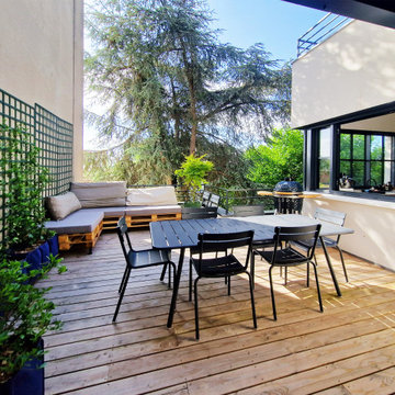 Surélévation et rénovation complète d'une maison à Puteaux