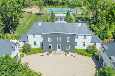 Farmhouse exterior home idea in Other
