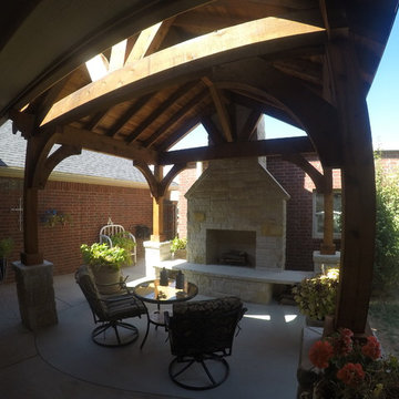 Cozy Pavilion with Fireplace