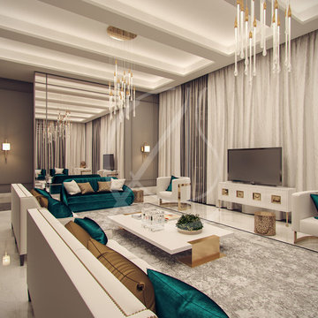 Family villa Contemporary Arabic Interior Design