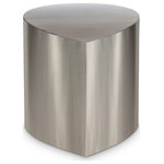 Meridian Furniture - Petal Finished Iron Metal Coffee Table, Silver, 1 Piece - Revolutionize your room with a touch of art and style when you bring home this Petal Silver Coffee Table. This beautiful table is a perfect blend of art and functionality, providing ample space to hold your essentials while you binge-watch your favorite TV shows. Made from Brushed Chrome Iron Metal for durability and long service life, this table's modular design makes it easy to pair with additional Petal collection pieces to create the shape of your choice.