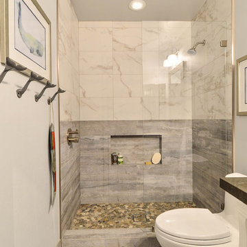 BEACH STONE GREY COASTAL BATHROOM