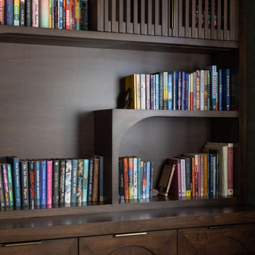 Custom Walnut Home Office and Library