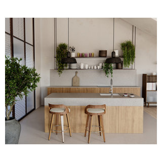 Silestone Urban Crush Concrete Pulse Moderno Cocina Miami De Cosentino North America Houzz